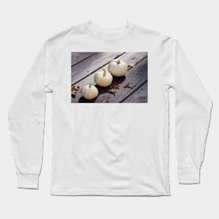 White Pumpkins in festive season Long Sleeve T-Shirt